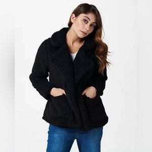 Cuddl Duds Sherpa Wrap Front Jacket Teddy Soft Fleece Outerwear